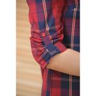 Блуза, размер 44, рост 164 см, цвет красный/тёмно-синий (арт. 4889а) - Фото 3