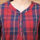 Блуза, размер 48, рост 164 см, цвет красный/тёмно-синий (арт. 4889а) - Фото 5