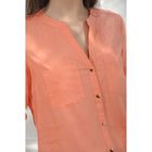 Блуза, размер 50, рост 164 см, цвет персиковый (арт. 4890 С+) - Фото 3