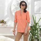Блуза, размер 50, рост 164 см, цвет персиковый (арт. 4890 С+) - Фото 6