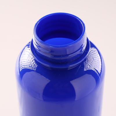 Бутылка для воды, 650 мл, с карабином, 22×7 см, синяя