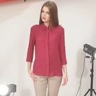 Блуза женская 4887г цвет бордовый, р-р 54, рост 164 см - Фото 1