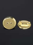 Основа для броши с круглым основанием СМ-367, (набор 5 шт.) 25 мм, цвет золото - Фото 3