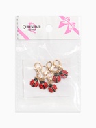 Шарм для браслета на карабине «Божья коровка», красно-чёрный в золоте - фото 63534942