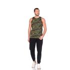 Майка мужская, размер 48, цвет зелёный камуфляж - Фото 1