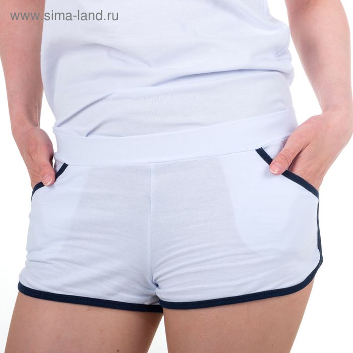 Шорты женские, цвет белый, размер 52 - Фото 1