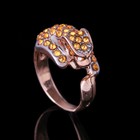 Кольцо "Леопард", размер 16, цветной в золоте - Фото 1