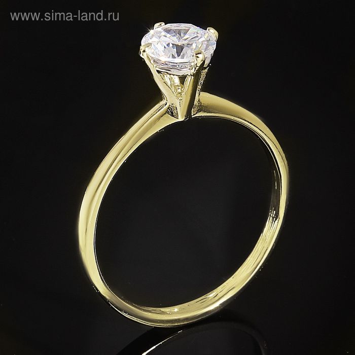 Кольцо "Катри", размер 21, цвет белый в золоте - Фото 1