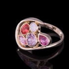 Кольцо «Сорбе», размер 18, цветной в золоте - Фото 1