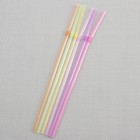 Трубочки одноразовые для напитков Доляна, 21 см, d=5 мм, неоновые, с гофрой, МИКС, 250 шт. - Фото 3