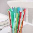 Трубочки одноразовые для коктейля Доляна «Кола», 0,6×20,5 см, 1000 шт, цвет микс - Фото 2