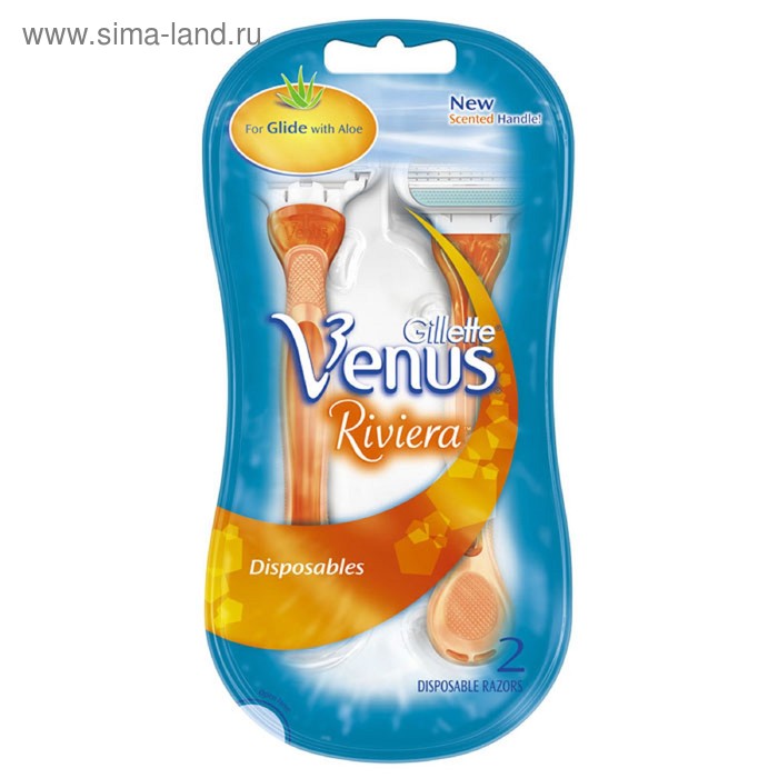 Бритва Gillette Venus Riviera, одноразовая, 2 шт. - Фото 1