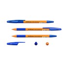 Ручка шариковая Erich Krause R-301 Orange Stick & Grip, узел 0.7 мм, чернила синие, резиновый упор, длина линии письма 1000 метров - Фото 3