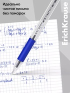 Ручка шариковая ErichKrause. R=301 Classic Stick & Grip, синий стержень, узел 1 мм, синяя, резиновый упор - Фото 10