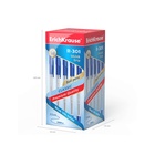 Ручка шариковая ErichKrause R-301 Classic Stick & Grip, узел 1.0 мм, синяя, с резиновым держателем, мягкое и комфортное письмо - Фото 6