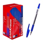 Ручка шариковая ErichKrause R-301 Classic Stick & Grip, узел 1.0 мм, синяя, с резиновым держателем, мягкое и комфортное письмо - Фото 9