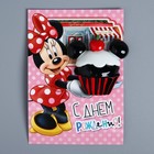 Магнит на открытке "С Днем Рождения!", Микки Маус и друзья - Фото 2