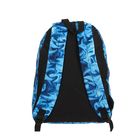 Рюкзак молодёжный на молнии "Узор", 1 отдел, 1 наружный карман, синий - Фото 3