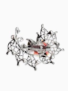 Брошь «Цветы шиповника», цветная в серебре - Фото 2