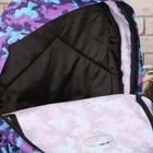 Рюкзак молодёжный на молнии "Хаки", 1 отдел, 2 наружных и 2 боковых кармана, усиленная спинка, фиолетовый - Фото 3