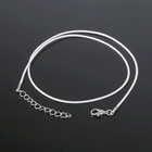 Шнурок нейлоновый d=1.5 мм, 43 см + удлинитель, цвет белый - Фото 3