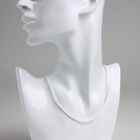 Шнурок нейлоновый d=1.5 мм, 43 см + удлинитель, цвет белый - Фото 2