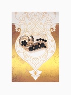 Брошь «Павлин черничный», чёрная в золоте - Фото 3