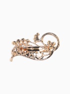 Брошь «Павлин черничный», чёрная в золоте - Фото 4