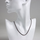 Шнурок нейлоновый d=1.5 мм, 43 см с удлинителем, коричневый - Фото 2