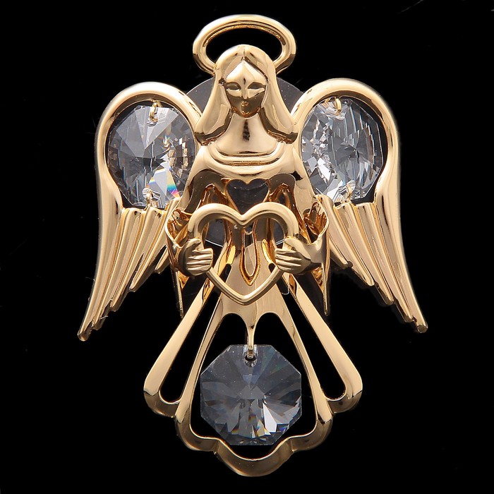 Сувенир «Ангел», на присоске, с кристаллами