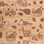 Простыня для бани "Банька" 145х 180 см, 100% хл, вафельное полотно - Фото 3