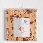 Простыня вафельная для бани «Банька» 145×180 см, 100% хлопок, бежевая - Фото 6