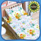 Простыня 1,5 сп "Анна и Эльза" Холодное сердце" 150*214 см 100% хлопок, поплин 125 г/м2 - Фото 1