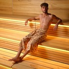 Полотенце для бани "Банька" мужской килт, 75х150 см хлопок,вафельное полотно - фото 8468504