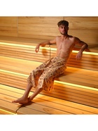 Полотенце - килт для бани «Банька» мужское, 75×144 см, хлопок, вафельное полотно - Фото 2