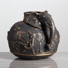 Ваза керамическая "Слон", настольная, бронза, 23 см - Фото 2
