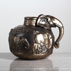 Ваза керамическая "Слон", настольная, бронза, 23 см - Фото 3