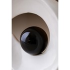 Ваза керамическая "Йога", настольная, белая с чёрным шаром, 18 см - Фото 6