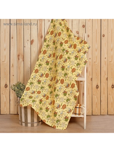 Полотенце банное вафельное «Этель. С легким паром», 80×150 см, хлопок 100%