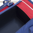 Сумка спортивная, отдел на молнии, 3 наружных кармана, длинный ремень, цвет синий - Фото 3