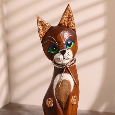 Сувенир «Кошка», 50 см, дерево
