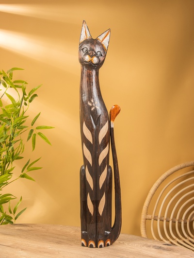 Сувенир «Кошка», 100 см, дерево, МИКС