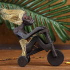 Сувенир дерево "Абориген на трехколесном велосипеде" 25 см - Фото 3