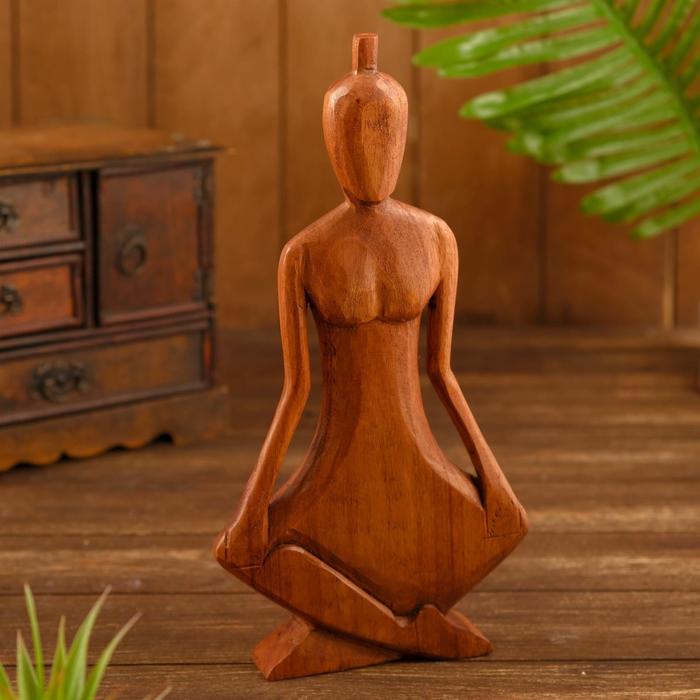 Сувенир дерево "Девушка Йога" 30 см - Фото 1
