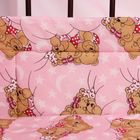 Комплект в кроватку "Сони" (7 предметов), цвет розовый (арт. 10704) - Фото 4