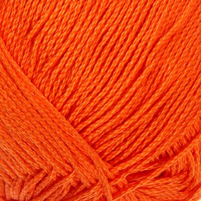 Пряжа "Виртуозная" 100% мерсеризованный хлопок 333м/100гр (284-Оранжевый)