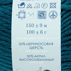 Пряжа "Зимняя премьера" 50%меринос.шерсть, 50% акрил объёмный 150м/100гр (573-Т.изумруд) - Фото 3