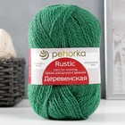Пряжа "Деревенская" 100% шерсть 250м/100гр (600-Малахит) - Фото 1