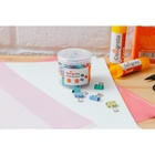 Набор зажимов для бумаг Calligrata, 4 цвета, 15 мм, 60 шт., в пластиковой тубе - Фото 2