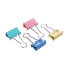 Набор зажимов для бумаг, цветные, 25 мм, 48 штук, 4 цвета, в пластиковой тубе, МИКС - Фото 3